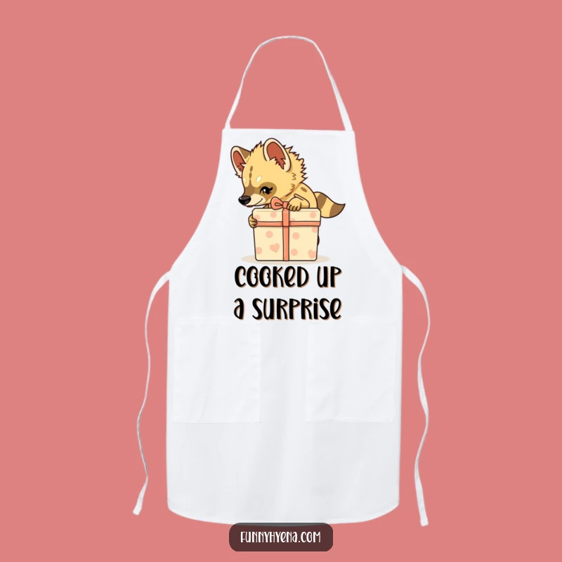 Funny Hyena Apron - Stealthy Gift Prep, Humorous Kitchen Present