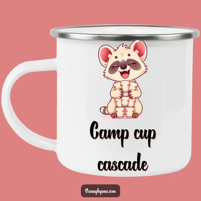 Funny Kawaii Hyena Cups Camping Mug - Durable Cup with Giggling Balance Gift