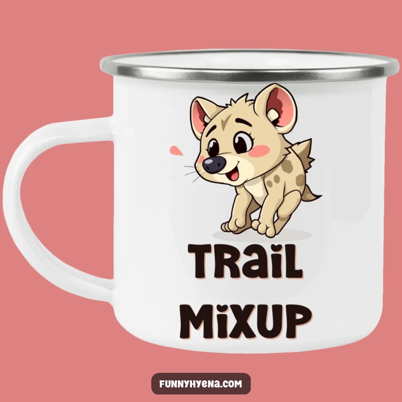 Funny Hyena Tripping Camping Mug: Your Hilarious Companion for Outdoor Adventures