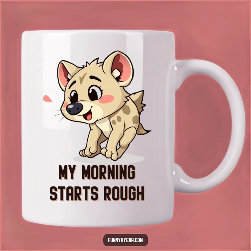 Funny Hyena Tripping Mug: A Hilarious Gift for Clumsy Friends and Hyena Lovers
