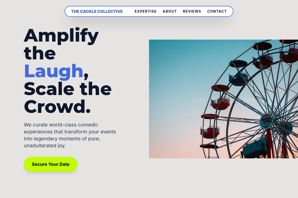 Premium Comedy Website Design