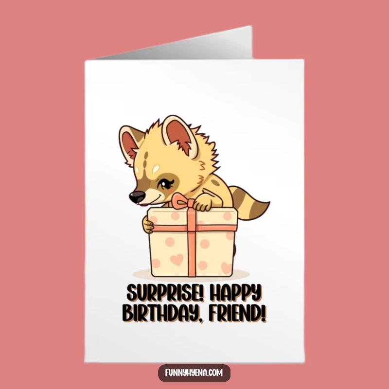 Funny Free Printable Birthday Card: Stealthy Hyena Gift - Hilarious Downloadable