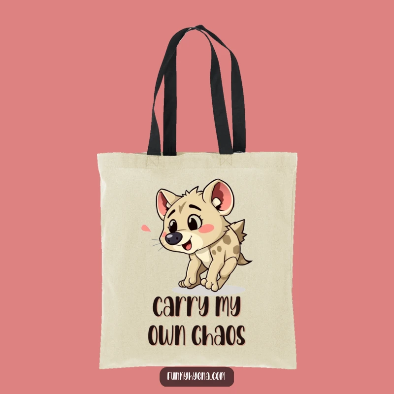 Funny Hyena Tripping Tote Bag: Your Go-To for Hilarious Hauls and Everyday Laughs